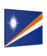 Marshall Islands Country Flag Canvas Vibrant Wall Art Unframed Home Decor - £57.18 GBP+