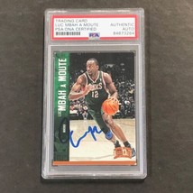 2012-13 PANINI Threads #86 Luc Mbah a Moute Signed Card AUTO PSA Slabbed Bucks - £39.95 GBP