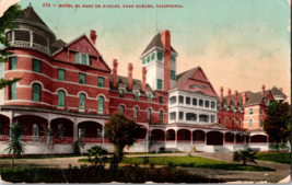 Vtg Postcard Hotel El Paso De Robles, Paso Robles, California PM 1908 LA, CA - £5.40 GBP