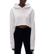 NWT Helmut Lang Welcome To Helmut Lang Cropped Hoodie White - S - $205.15 CAD