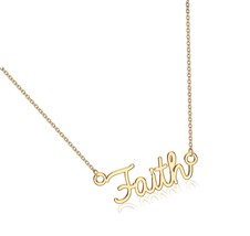 Custom Name Necklace Personalized, 14K Gold Plated - $55.14