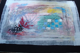 Tapestry by Israeli artist Moshe Monzon,signed by artist,1/1,&quot;World of Creation&quot; - £949.63 GBP