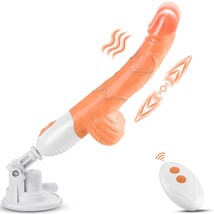 Sex Machine Realistic Thrusting Dildo For Women With 10 Thrusting &amp; Vibr... - $54.99