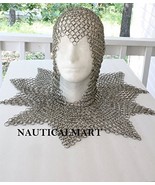 Game Of Thrones Inspired Knight&#39;s Coif With Mantle Chainmail Armor Custome - $5,703.29 MXN
