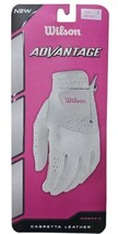 Women’s Wilson Advantage White Leather Left Hand Golf Glove New Size Small - £8.26 GBP