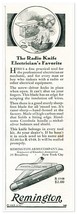 Print Ad Remington Radio Electrician&#39;s Knife R4548 1932 1/4-Page Adverti... - $9.70