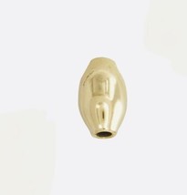 Large 13x5 mm Gold Filled Smooth Oval Rice Shape Beads ( 1 Bead ) - £11.86 GBP