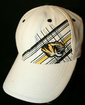 Univ Missouri MIzzou Tigers Logo Gold Black Stripes Onefit Dad Trucker hat cap - £16.03 GBP
