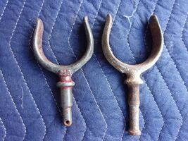 two metal Marine Oar Locks similar mixed pair not marching - $15.35