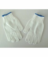 White Knit with Blue Grippers Non-Slip Work Gloves - $8.90