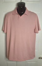 Men&#39;s Robert Baraket Blush Short Sleeve V-Neck Polo Pullover Shirt Size XL - $18.99