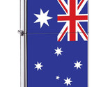 Zippo Lighter - Flag of Australia Satin Chrome - ZCI007963 - $29.65
