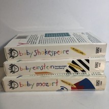 Lot Of  3 Baby Einstein Shakespeare Mozart VHS Tapes - £18.64 GBP