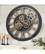 AMERICA LINE WALL CLOCK ROUND 24 INCH VINTAGE BLACK - $235.84 CAD