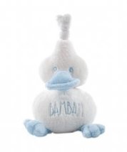 Bam Bam Super Soft Cuddle Duck Soft Toy With Chime New Baby Boy Christening Blue - £12.77 GBP