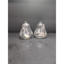 Princess House Pear Oil Lamp Set, Clear Heritage Blown Glass, 4&quot; H, Tabl... - $16.25 CAD
