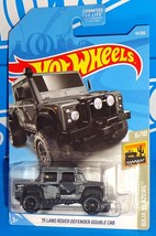 Hot Wheels Baja Blazers #14 &#39;15 Land Rover Defender Double Cab Dark Grey - $3.50