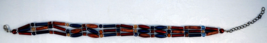 Tribal Design 3 Strand Choker Necklace with Nice Colors - £10.37 GBP