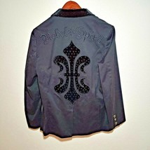 Rebel Spirit - A Royal Way of Life | Black Designer Suit Jacket Large Size - $325.00