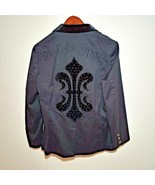 Rebel Spirit - A Royal Way of Life | Black Designer Suit Jacket Large Size - $444.50 CAD