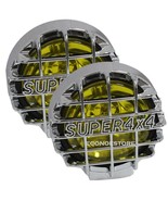 Lot of 2 4X4 JEEP OFF LAMPS AMBER LIGHT ROAD FOG LIGHTS W/ CHROME COVER - $56.43 CAD