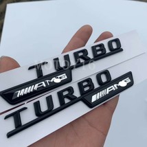 TURBO AMG Decal for Mercedes A CLA C GLA W176 W117 W205 Side Vent Badges... - $22.41