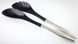 Set Of 2 Sterling Silver Handle Salad Tossing &amp; Serving Utensils - $148.49