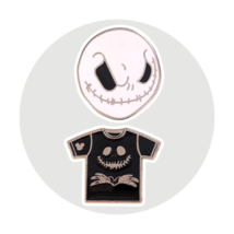 Nightmare Before Christmas Disney Pins: Jack Skellington Smile and T-Shirt - €21,22 EUR
