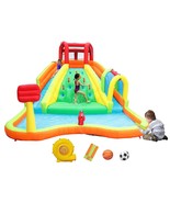 Inflatable Water Slide Adventure Water Park Game Center With Arched Wate... - £432.48 GBP