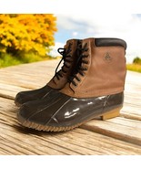 Proline Duck Boots Mens Size 12 Action Tan Brown 5 Eye Leather Lace Up W... - €12,99 EUR