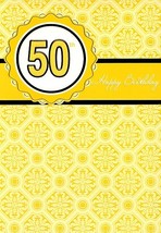 50th Happy Birthday - Birthday Greeting Card - 667B - $2.79