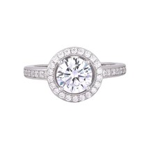 Engagement ring Diamond ring 925 sterling silver ring - £94.18 GBP