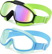 2pc Kids Goggles with Elastic Fabric Strap Wide View Anti Fog UV Anti Sh... - £24.50 GBP