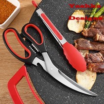 Korean BBQ Set Scissors Anti Slip Clip Bottle Opener Chicken Steak Fish ... - £15.37 GBP