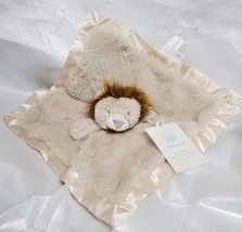 Cloud Island Lion Plush Baby Security Blanket Lovey Satin Soft Tan Brown image 2