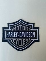 Harley Davidson Clasic Gray Logo Sew-on Patch 9&#39; X 7&#39; embroidery Patch U... - £14.15 GBP