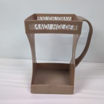 Vintage 1960s Beige Plastic Handi Holder for Square 1/2 Gallon Milk Carton - $16.80