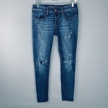 American Eagle AE Womens 6 R Dark Wash Super Stretch Jegging Jeans - £18.31 GBP