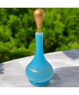 Antique 19th Century French Blue Opaline Glass Perfume Bottle W/ Stopper... - $951.97 MXN