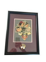 Vintage 1997 Official Disneyana Convention Villains Framed Pin Set Walt Disney - £149.00 GBP