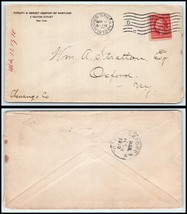 1910 US Cover - Fidelity Deposit Co of Maryland, New York, NY to Oxford, NY R9 - £2.36 GBP