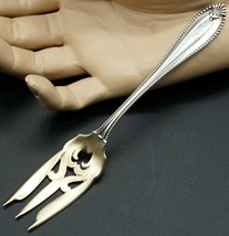 Cordova by Towle Sterling Silver Salad Fork Gold Washed Fancy 3-Tine 5 3/4&quot; - £47.95 GBP