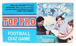ORIGINAL Vintage 1970 Edu-Cards Top Pro Football Quiz Game - £23.45 GBP