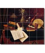 William Harnett Still Life Painting Ceramic Tile Mural BTZ04072 - $300.00+