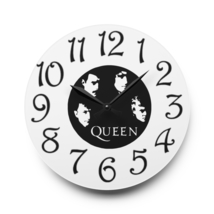 Custom made silent battery operated quartz 10.75&quot; acrylic round wall clock #136 - £28.77 GBP