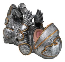 Royal Knight Suit of Armor Wine Guzzler Holder Kitchen Decor Resin Figurine - $31.95