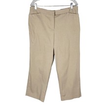 Lane Bryant Crop Pants 14 Tan Khaki Stretch New - $29.00
