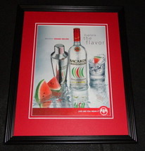 2008 Bacardi Grand Melon Rum Framed 11x14 ORIGINAL Advertisement - $34.64