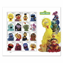 USPS New Sesame Street Pane of 16 - £19.45 GBP