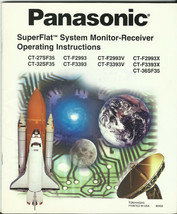 Printed Operating Instructions Panasonic SuperFlat System Monitor-Receiver - $19.85